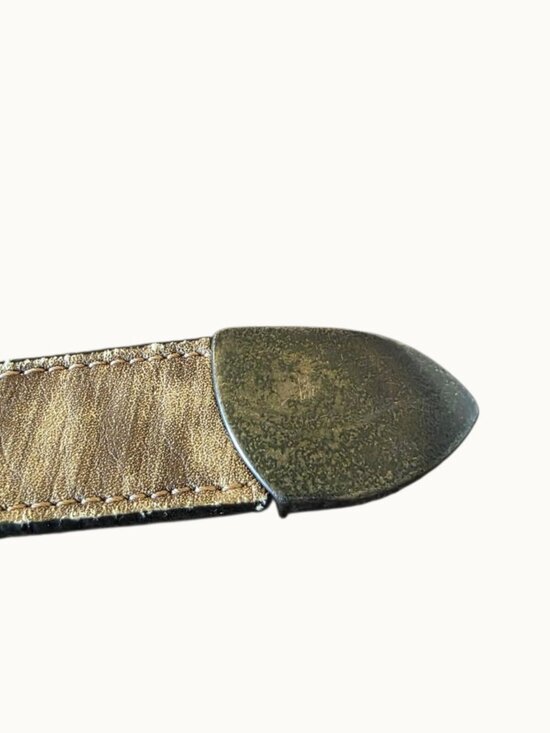 Streets Ahead Belt S Leather Distressed Boho Western Buckle Santa Monica USA main image 13